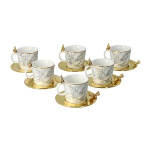 Bien Servi 12-Piece Butterfly Coffee Cup Set Bien Servi 12-Piece Butterfly Coffee Cup Set